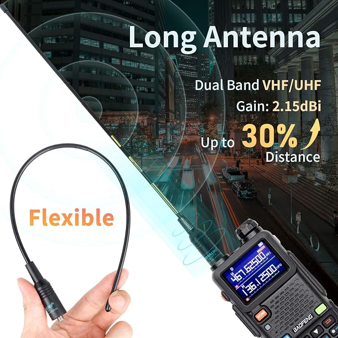 BAOFENG UV-5RM Upgrade Ham Radio, 10W High Power Long Range Two Way Radio - Image 7