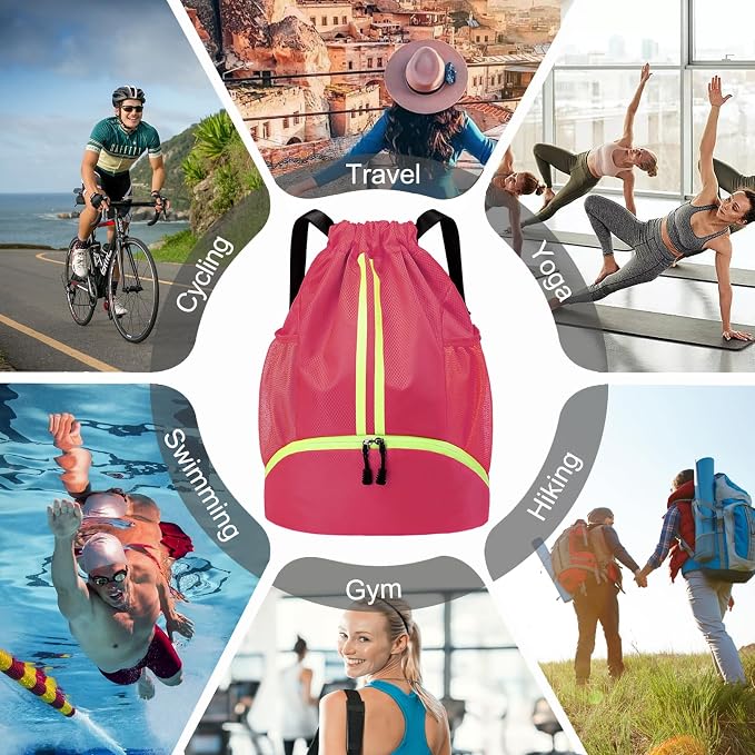Hoedia Sports Drawstring Backpack - Image 9