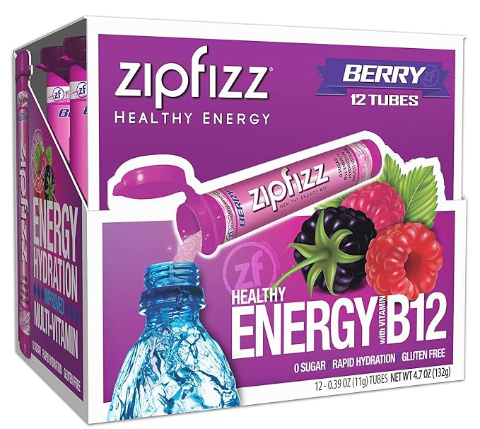 Zipfizz Daily Energy Drink Powder, 12 Pack | 3-in-1 Sustained Energy, Rapid - Image 2