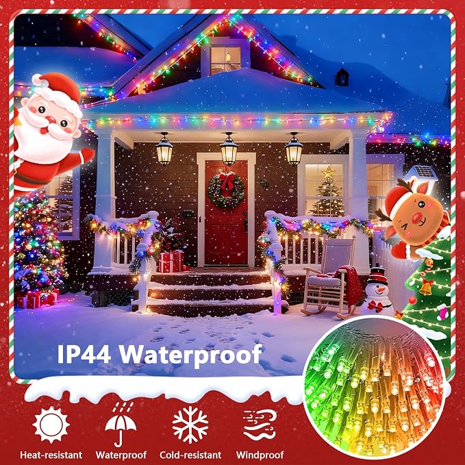 2025 New 88FT 240LED Smart Color Changing Easter String Lights Outdoor App - Image 6