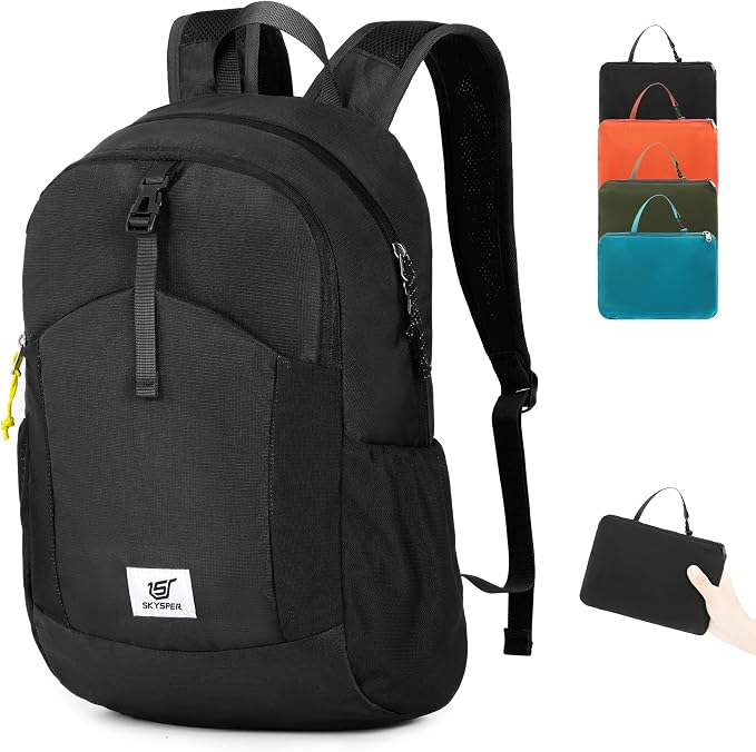 SKYSPER Small Hiking Backpack for Men Women 20L RFID Packable Daypack by SKYSPER