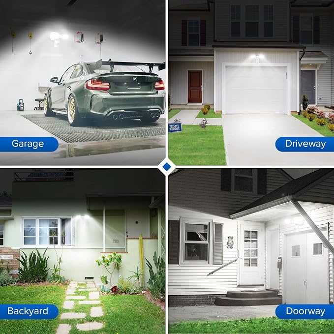 SANSI 18W 1800LM LED Motion Sensor Outdoor Lights, Energy Saving Security Light - Image 6