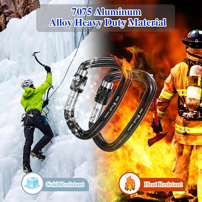 UIAA Certified 25kN-42kN Climbing Carabiners - Image 9