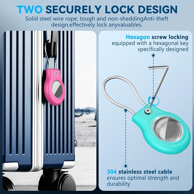 Waterproof Airtag Holder, 4 Pack Air tag Case - Image 4