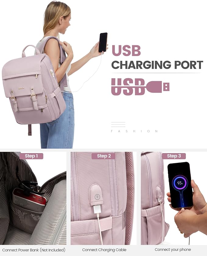 LOVEVOOK Travel Laptop Backpack Purse - Image 5