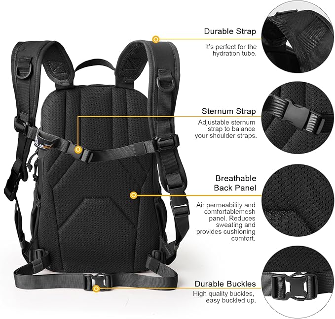 Mardingtop Small Tactical Backpack, Molle Hiking Backpack - Image 4