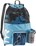 TYR Big Mesh Mummy Backpack for Swim, Gym and Workout Gear, 40-Liter Capacity by TYR