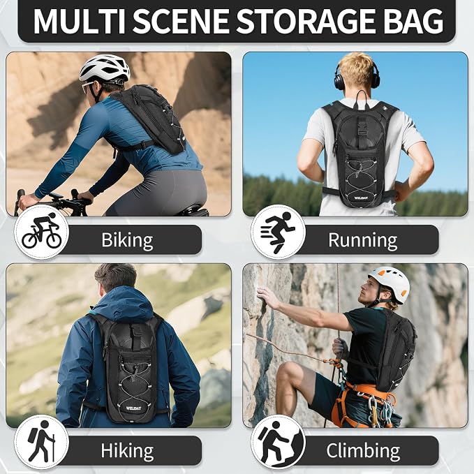 Hydration Backpack with Leak Proof Water Bladder, Lightweight Hydro Water - Image 7