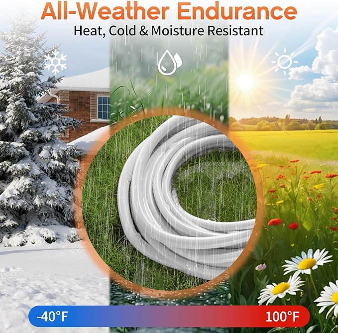 25 ft 12 Gauge Heavy Duty 3 Outlet Extension Cord Splitter - Image 6
