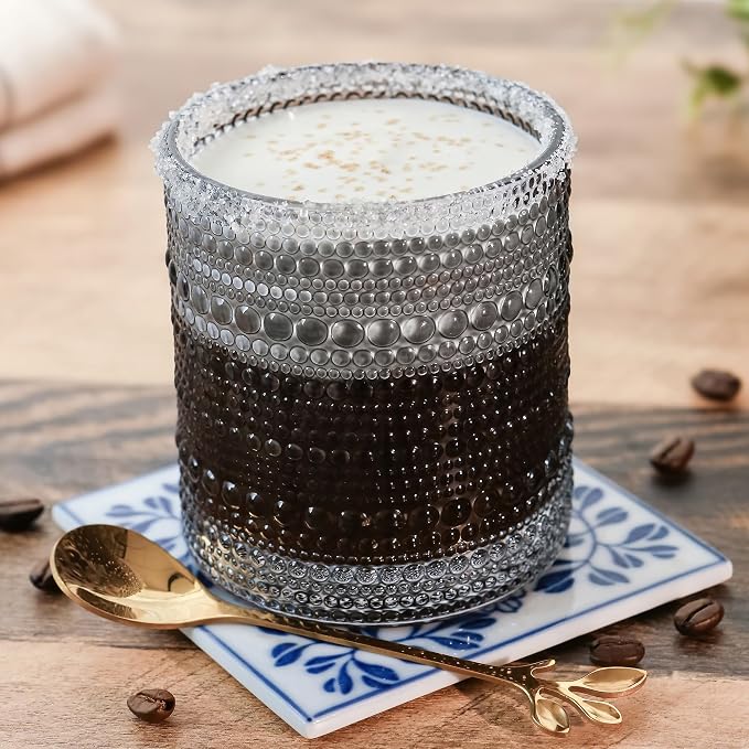 Kate Aspen Hobnail Beaded Drinking Glasses Vintage Glassware Set | Cocktail - Image 2