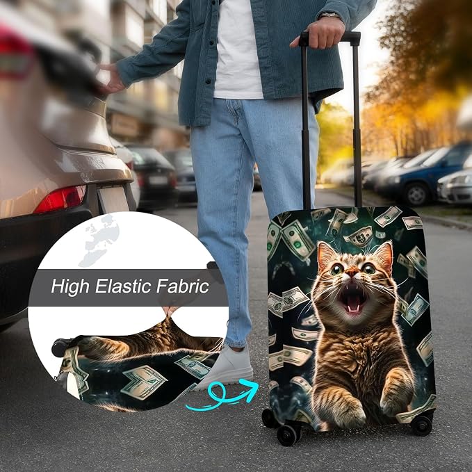 Luggage Cover Protector for 19-20 Inch Suitcases, TSA Approved Elastic Travel - Image 4