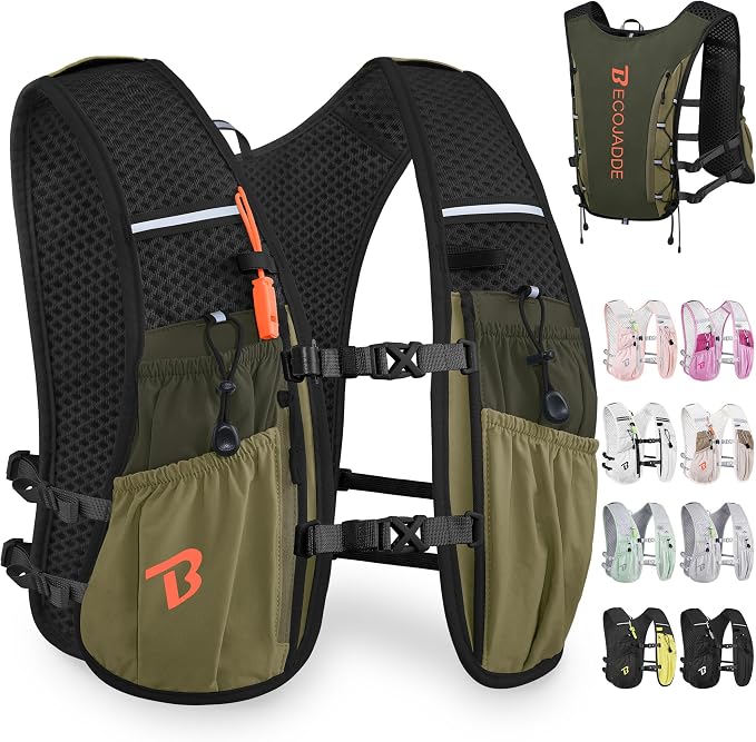 BECOJADDE Running Vest Hydration Backpack by BECOJADDE