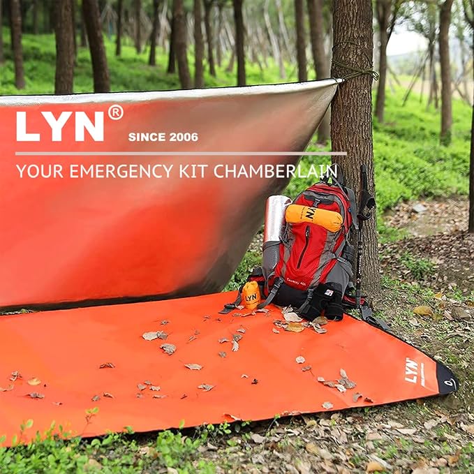 LYN Heavy Duty Emergency Blanket Survival Gear Waterproof Insulated Blanket - Image 6
