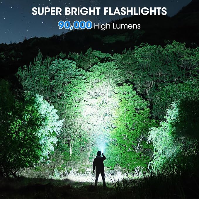 Rechargeable 99, 000 High Lumens Flashlight - Image 2