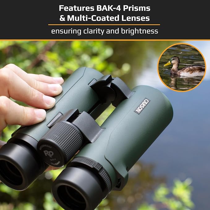 Carson RD Series 8x26mm Open-Bridge Waterproof Compact Binoculars - Image 4