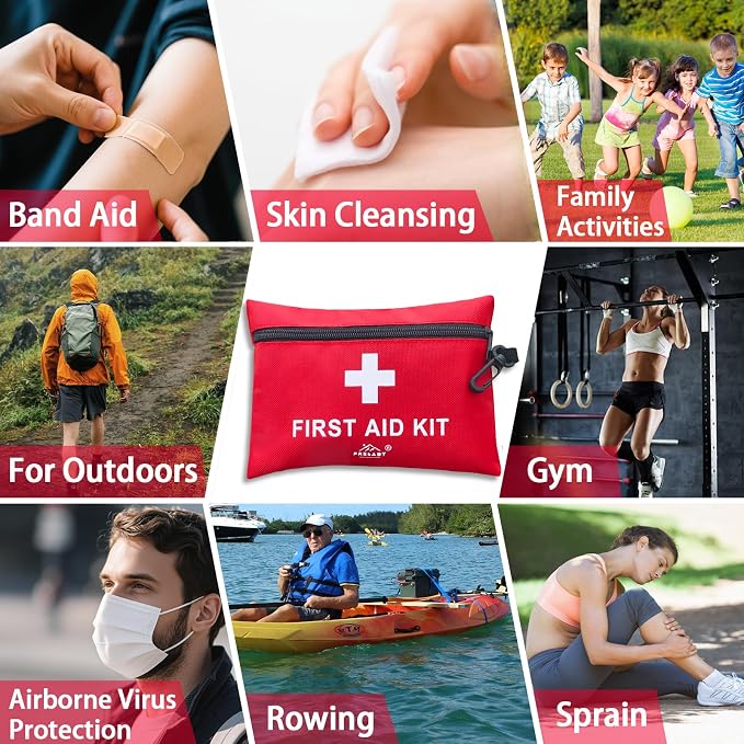 152 Piece Small First Aid Kit, Travel Size First Aid Kit TSA Approved, Mini - Image 5