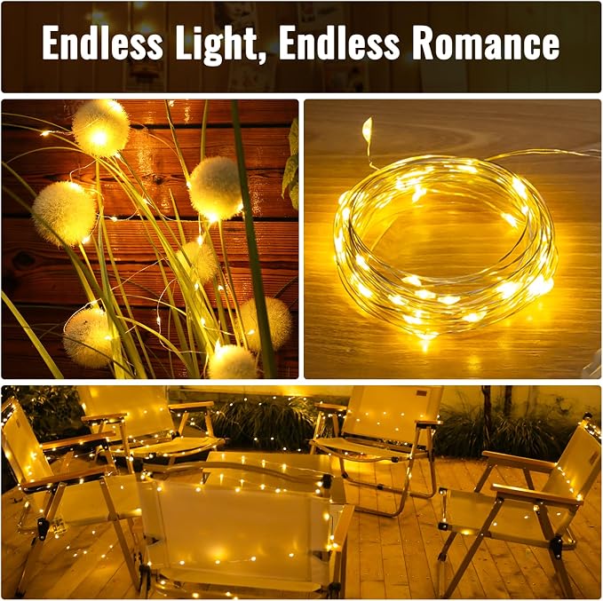 ZSJWL 30 Pack Fairy Lights Battery Operated Warm White, 7Ft 20LED Mini String - Image 6
