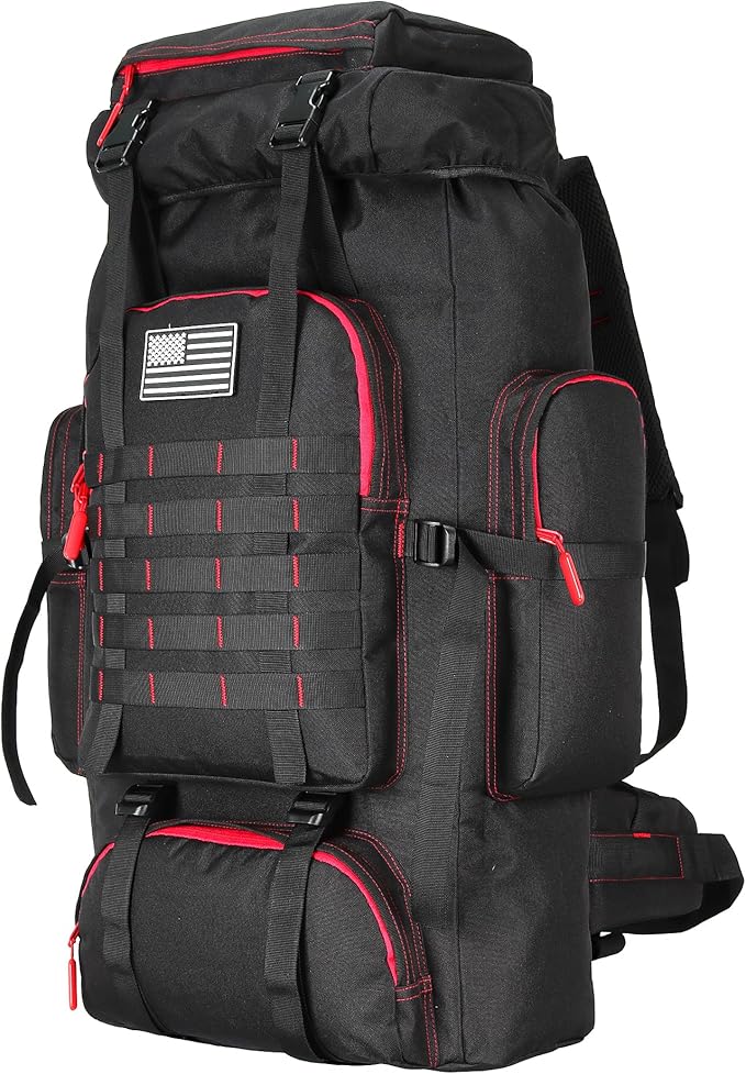Hiking Backpack for Men 70L/100L Camping Backpack Military Rucksack Molle 3 by W+WINTMING