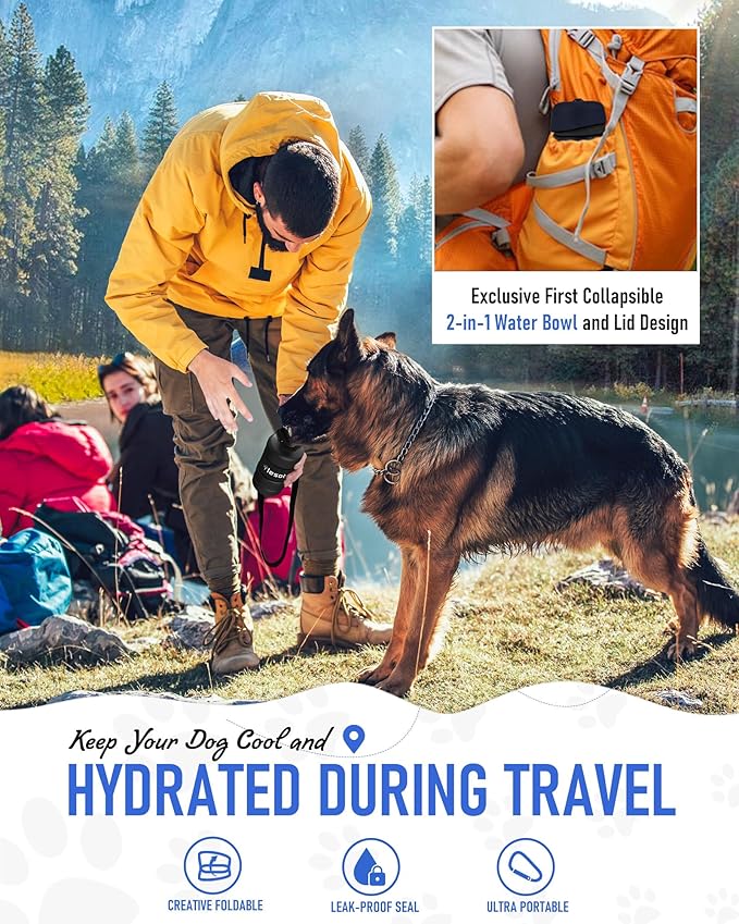 lesotc Dog Water Bottle, Portable Water Dispenser - Image 4