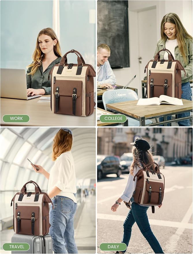 LOVEVOOK Backpack for Women, Teacher Bag Work Travel Backpack, Stylish College - Image 7