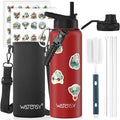 40oz Insulated Water Bottle, BPA Free&Leak Proof, Stainless Steel Water Flask by Watersy