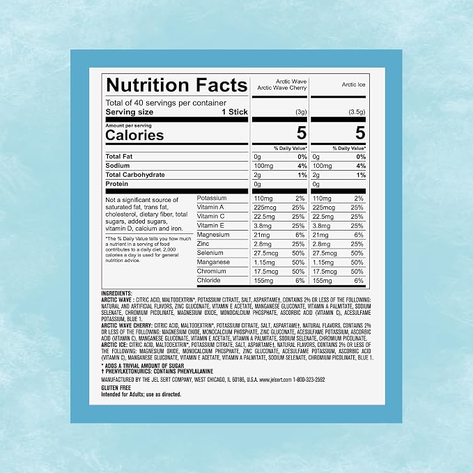 Pure Kick Arctic Variety pack Singles to Go Powdered Drink Mix, Arctic Wave - Image 2