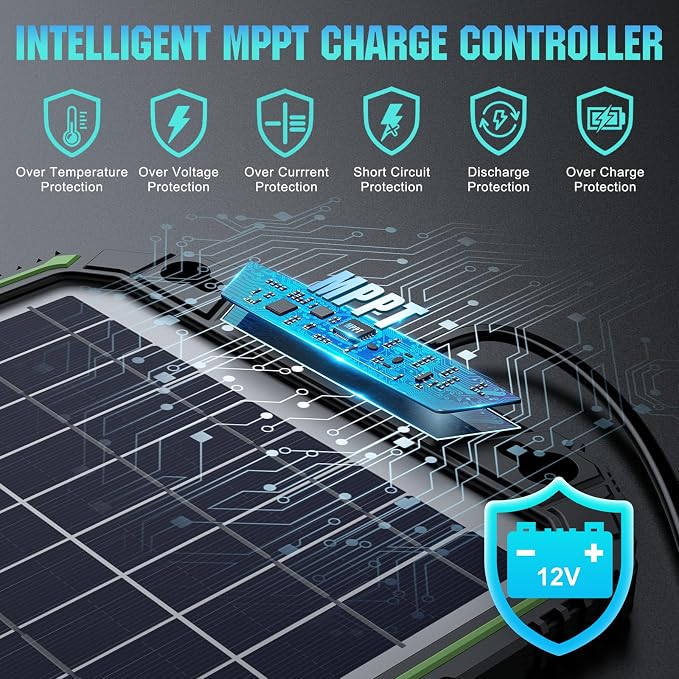 Sun Energise 10W 12V Solar Battery Charger Maintainer PRO, Built-in Smart MPPT - Image 2