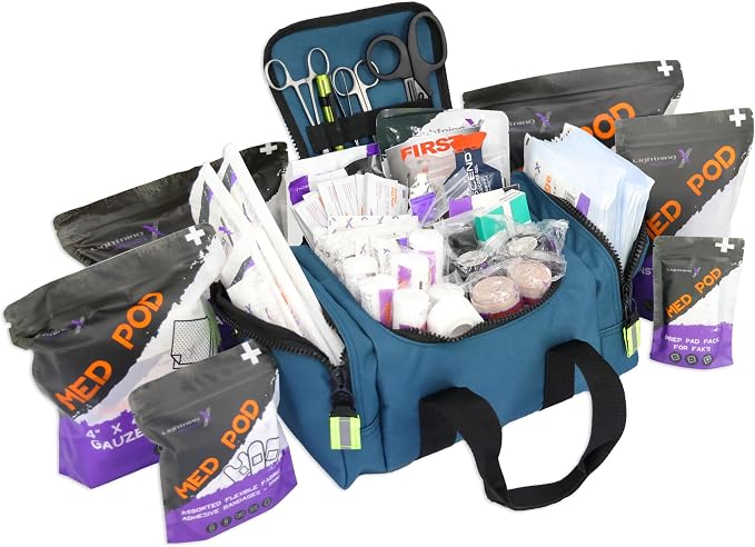 Lightning X Value Compact Medic First Responder EMS/EMT Stocked Trauma Bag by LightningXProducts