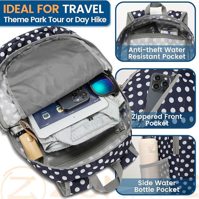 ZOMAKE Ultra Lightweight Packable Backpack 25L - Image 3