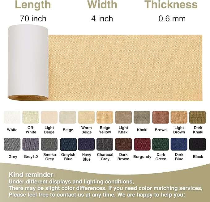 Gheeidau Canvas Repair Tape 4×70 Inch Waterproof Self-Adhesive Fabric Repair - Image 4