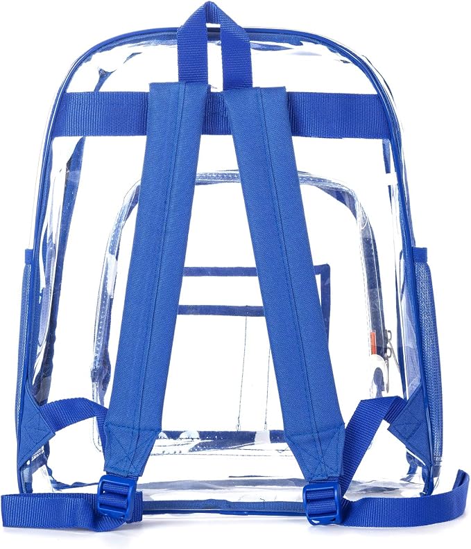 K-Cliffs Large Transparent Backpack Clear Heavy Duty School Bag Durable Student - Image 6