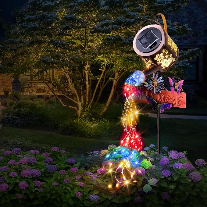 Solar Watering Can Light, Solar Lights Outdoor Decor, Garden Decor Lights by Unknown