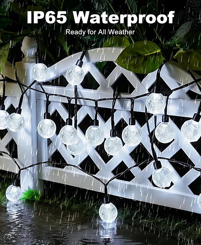 btfarm 4 Pack Solar String Lights Outdoor Waterproof, Each 49 FT 50 LED Solar - Image 4