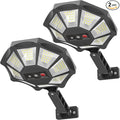 OKPRO Solar Lights Outdoor, 168LED 6500K Flood Light Dusk to Dawn, 8 Sides by OKPRO