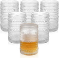 ZMOWIPDL Vintage Glassware Drinking Glasses Set of 6, 15 oz Hobnail Glass Cups by ZMOWIPDL