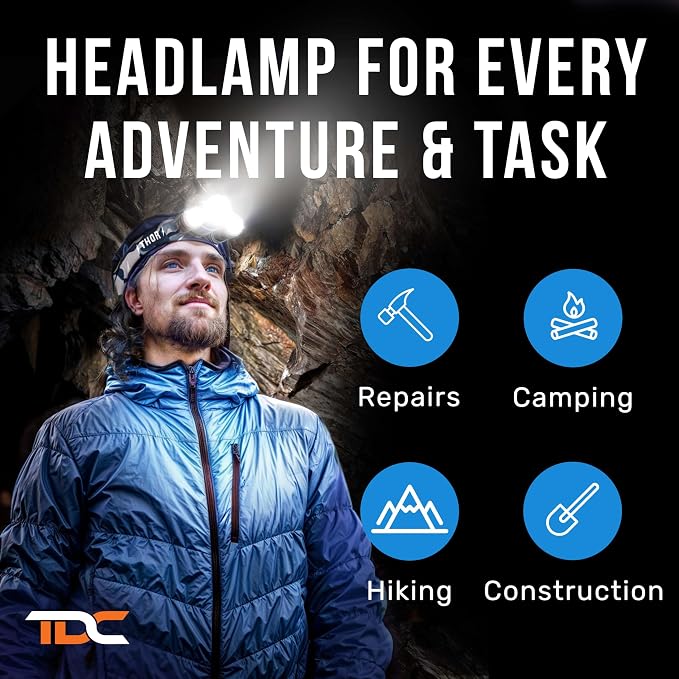 TDC Head Lamp Led Rechargeable Super Bright - Image 8