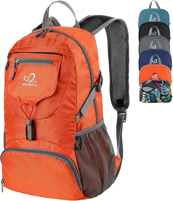 WATERFLY Small Lightweight Packable Backpack: 20l Ultra Light Foldable Travel by Waterfly