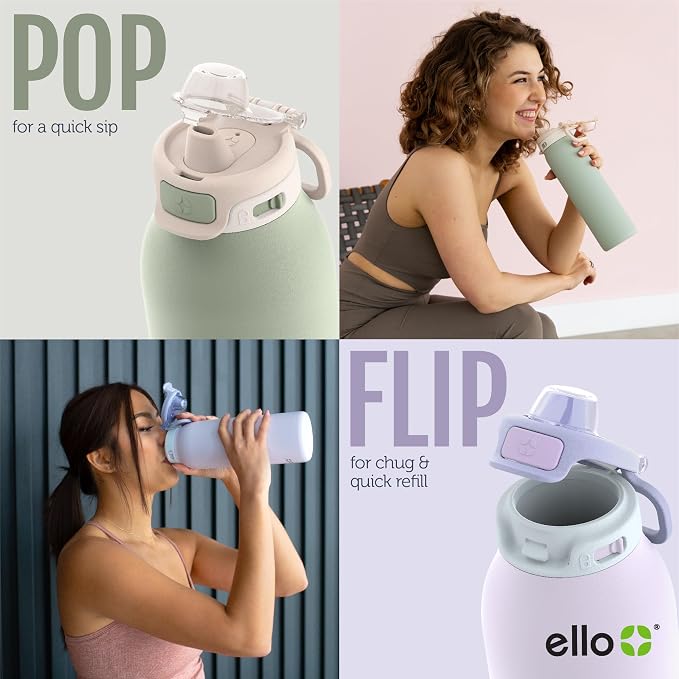 Ello Pop & Fill 22oz Stainless Steel Water Bottle - Image 4