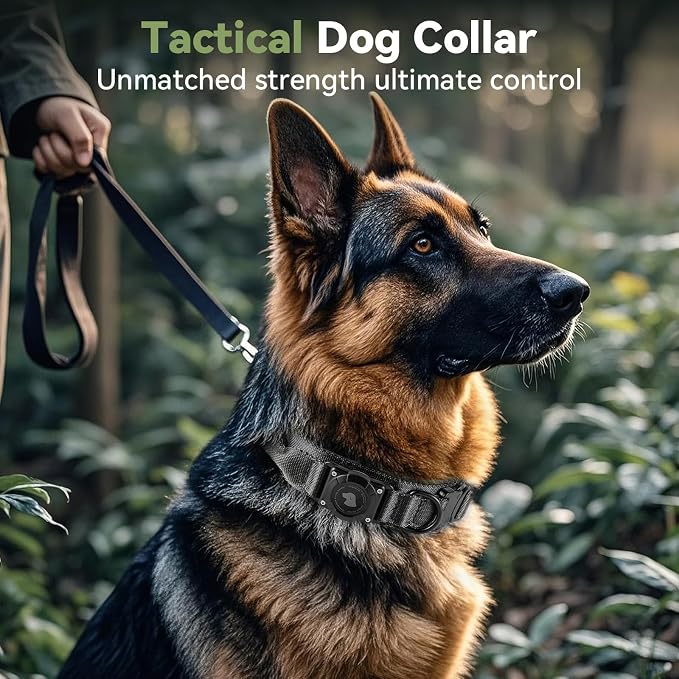 2026 Upgrade Waterproof AirTag Dog Collar, Military Tactical Dog Collar - Image 2