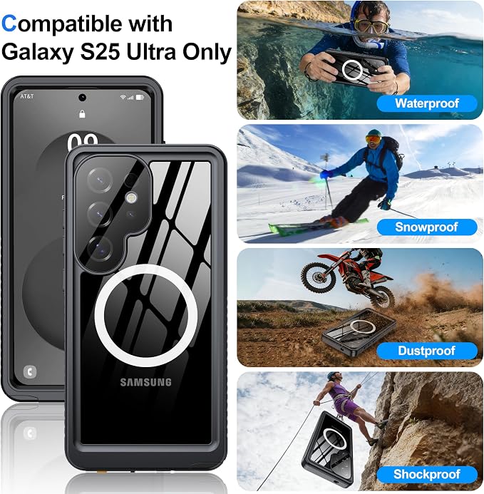 ANTSHARE IP68 Waterproof Case for Samsung Galaxy S25 Ultra - Image 8