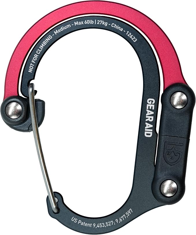 GEAR AID HEROCLIP 360° Swivel Carabiner Gear Clip and Hook by GEARAID