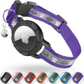 Reflective AirTag Cat Collar, Integrated Cat Tracker Collar by ODOKELE