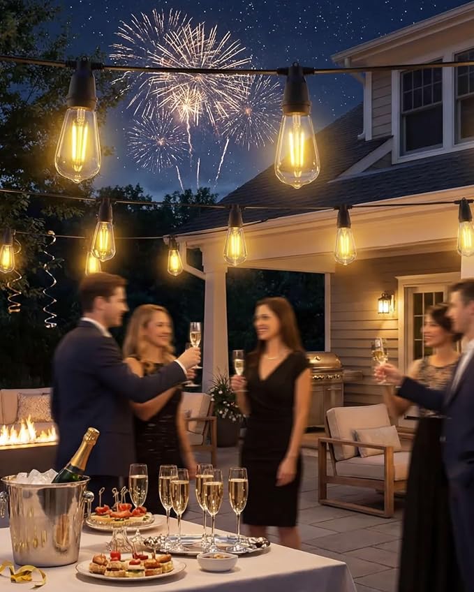 TW SHINE 100 FT Solar String Lights Outdoor, 31+2 LED Waterproof Shatterproof - Image 9
