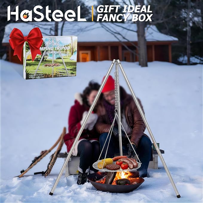 Stainless Steel Campfire Tripod - Image 8