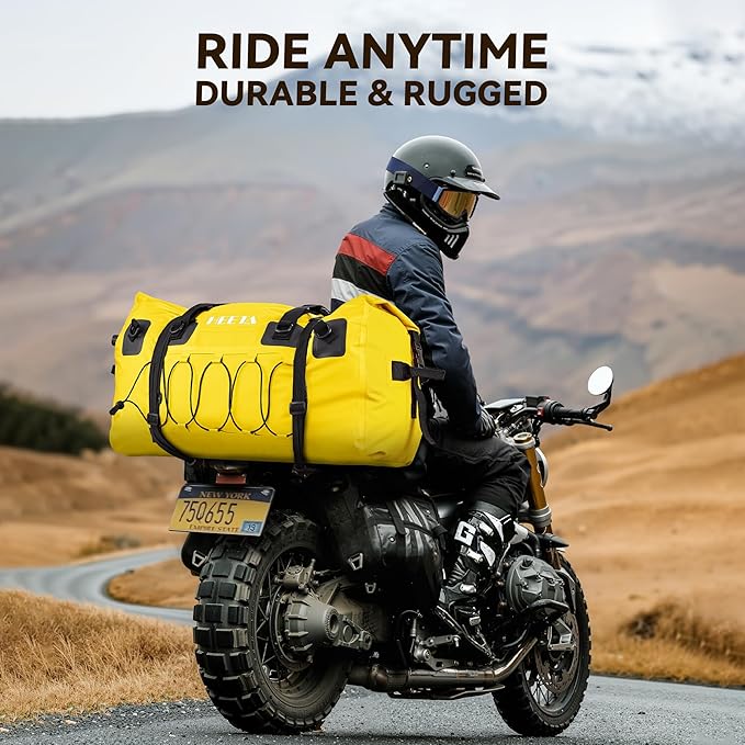 HEETA Waterproof Duffel Bag Motorcycle Dry Bag Backpack, 60L/80L Extra Large - Image 4
