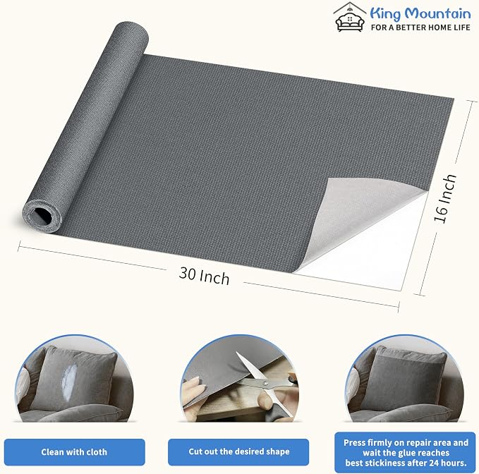 KING MOUNTAIN Canvas Repair Patch 16×30 Inch Self-Adhesive Waterproof Fabric - Image 4