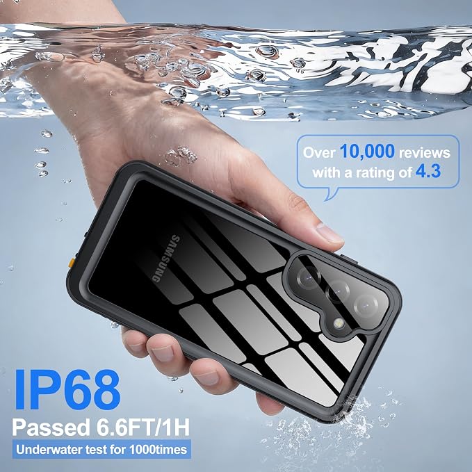 ANTSHARE IP68 Waterproof Case for Samsung Galaxy S25 Plus, Built-in Screen/Lens - Image 3