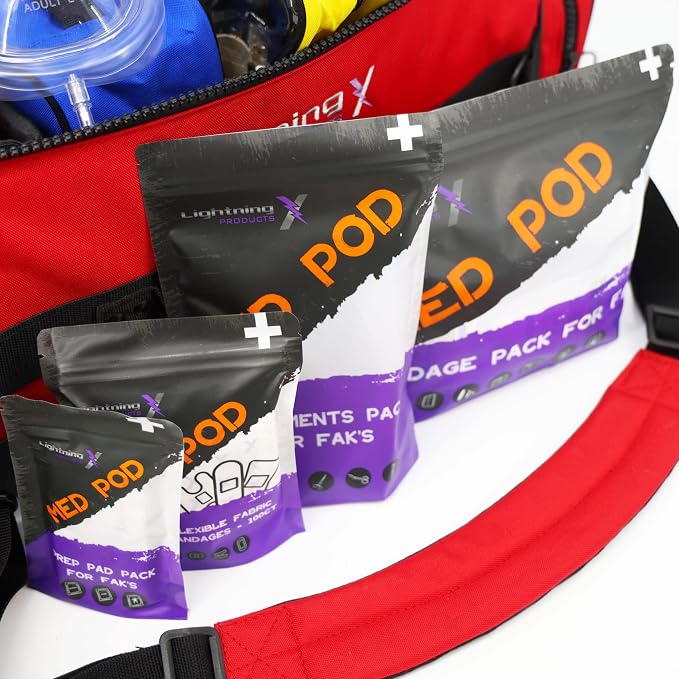 Lightning X Fully Stocked X-Tuff Modular Oxygen Trauma Bag w/Removable - Image 7