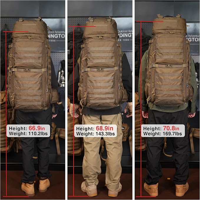 Mardingtop 75L Molle Hiking Internal Frame Backpacks - Image 8