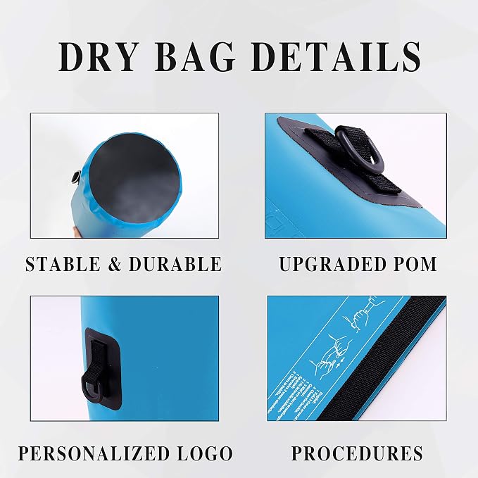 IDRYBAG Dry Bag for Kayaking Waterproof 2L/5L/10L/15L/20L, Small Dry Sack - Image 2